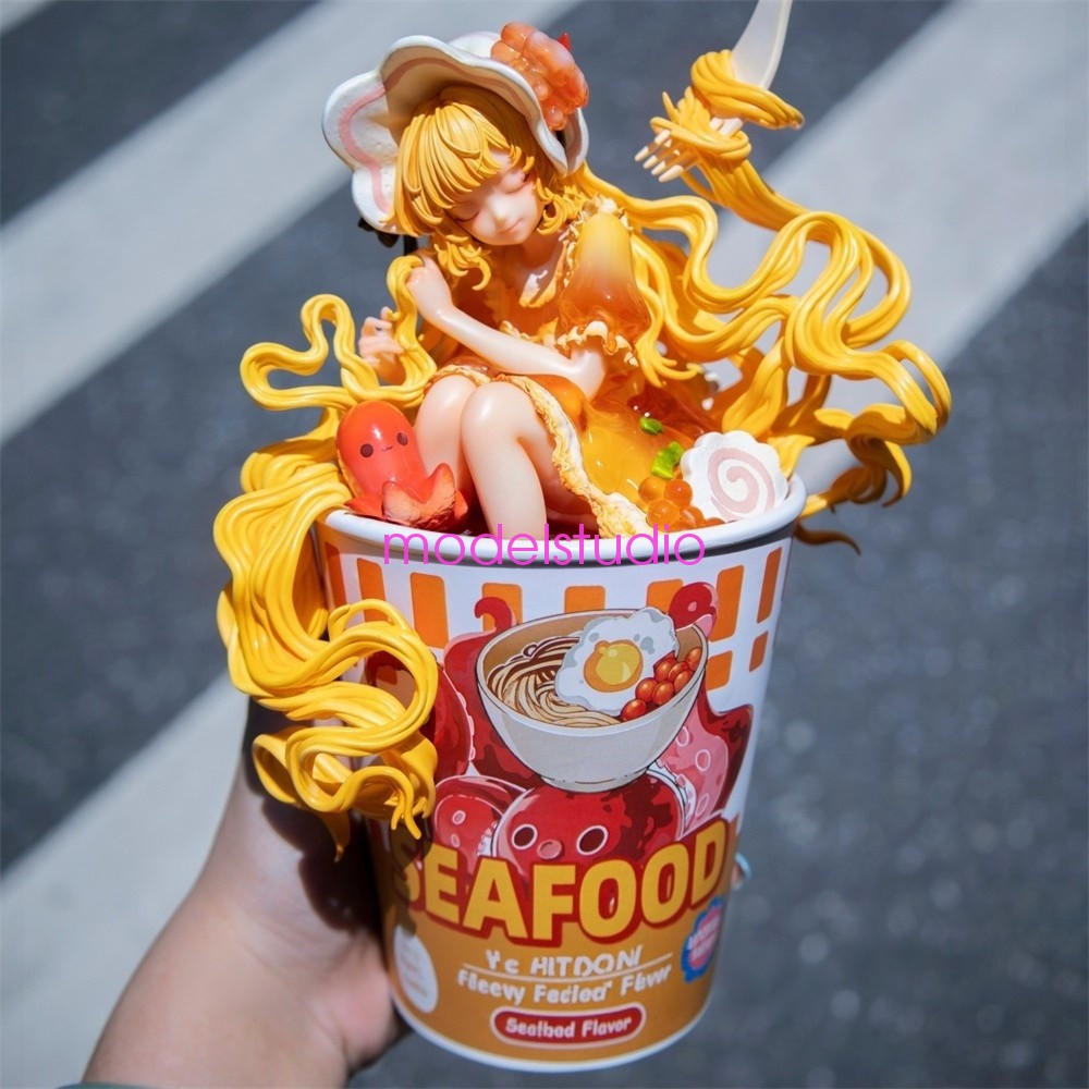 Weartdoing Studio cup noodles Girl Model Resin Pre-order Painted H26.7cm New
