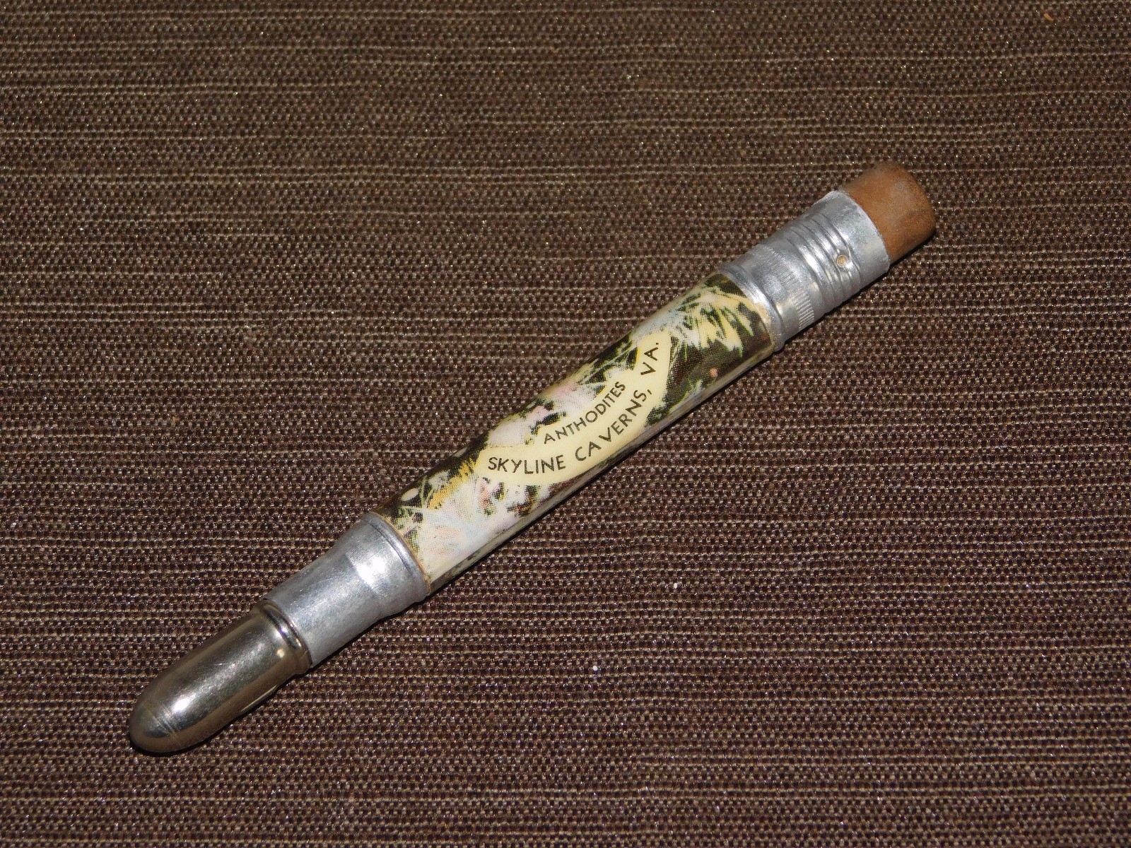 VINTAGE ANTHODITES SKYLINE CAVERNS VA SOUVENIR PENCIL
