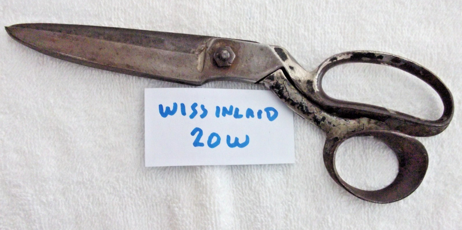 Vintage WISS Inlaid Scissors/Shears No. 20W 10-inch HEAVY DUTY USA