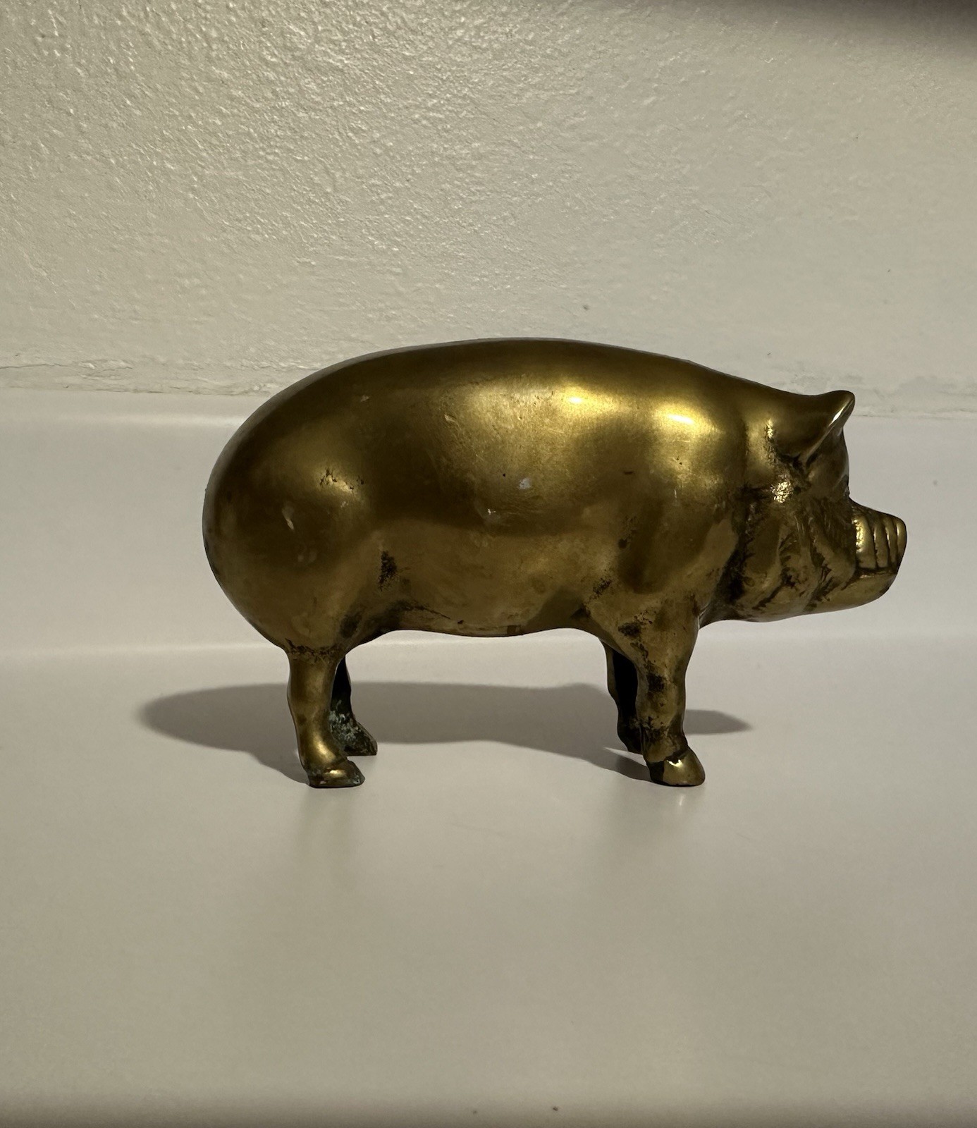 Vtg Brass Pig Figurine Farm Animal Oink Paperweight Decor Vtg Brass Pig Figurine Farm Animal Oink Paperweight Decor