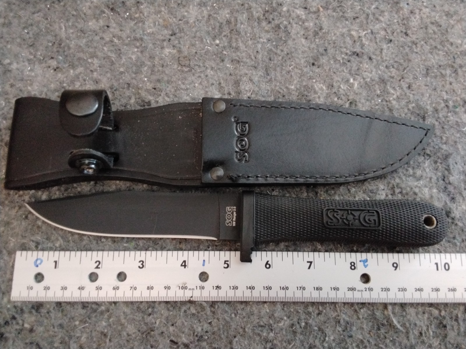 SOG NW Ranger 2.0 Knife W/ Sheath Taiwan New Without Box Rare Plain Edge  G