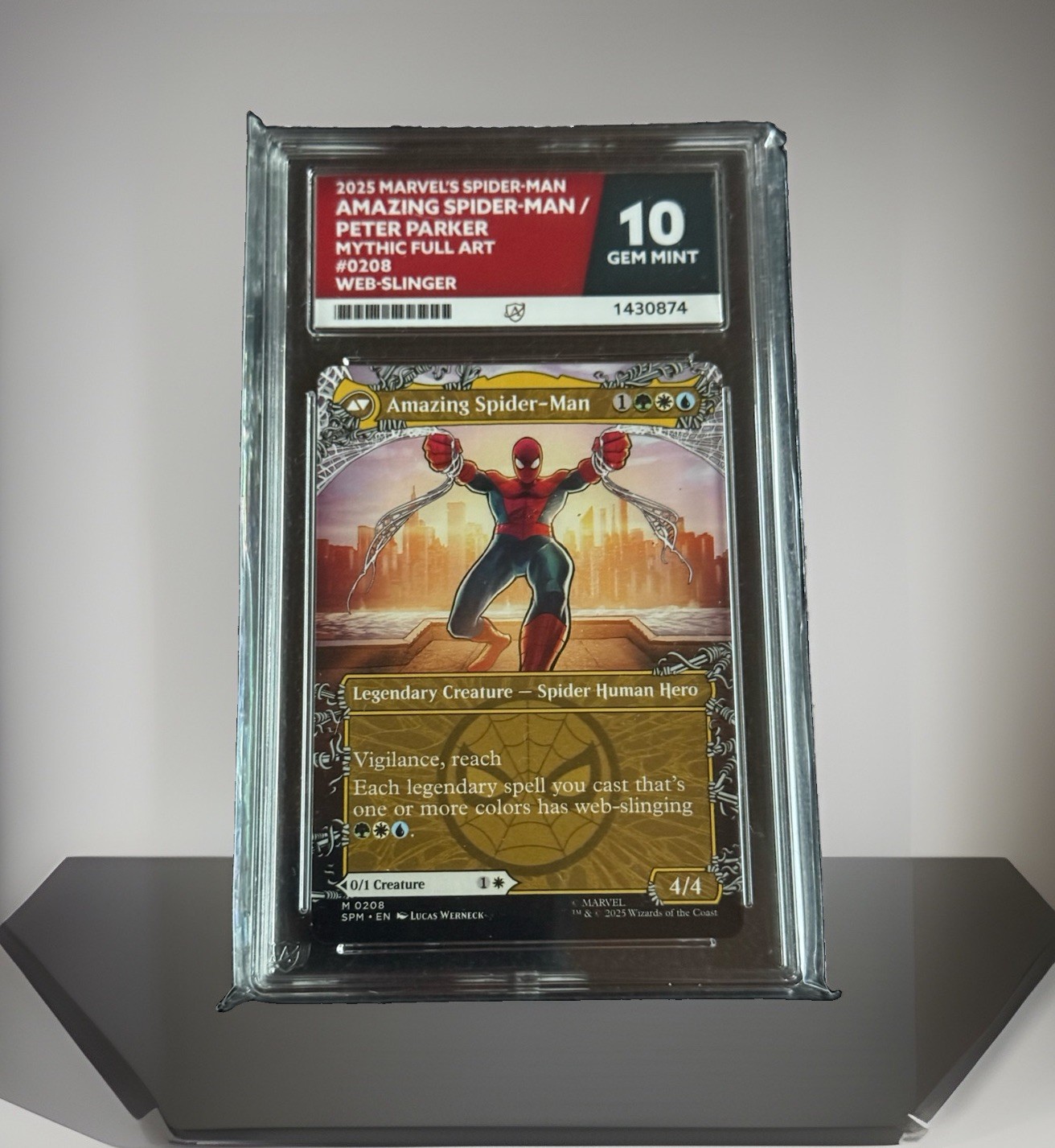 Amazing Spiderman Peter Parker Web Showcase ACE 10 Mint Condition