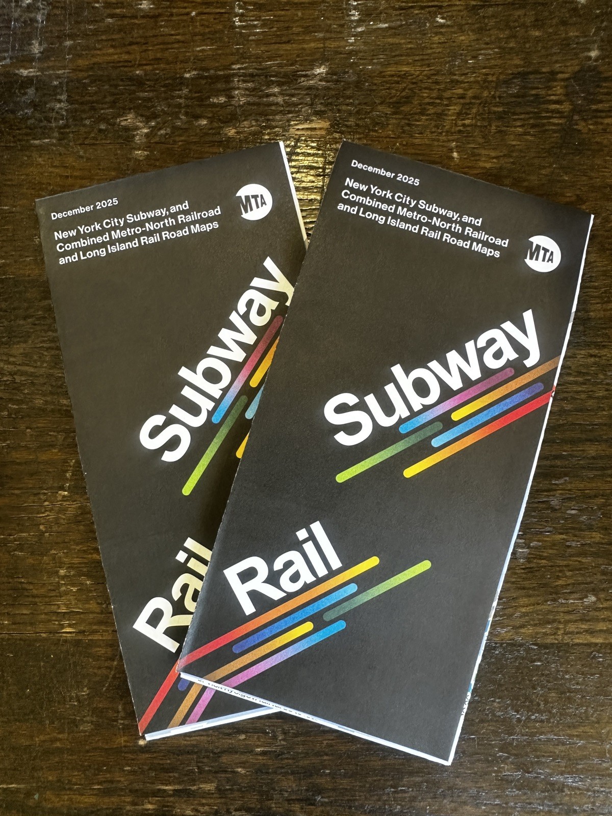 New York City NYC MTA Subway Railroad Map December 2025 Edition