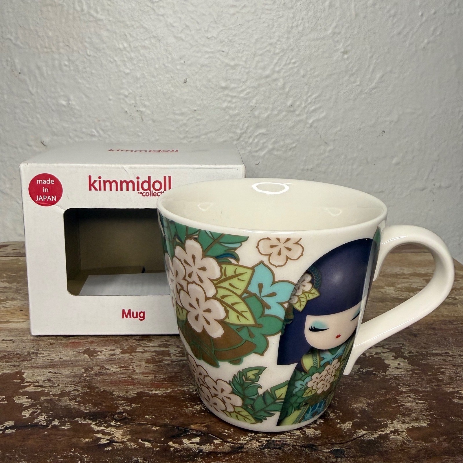 Kimmidoll Collection Masayo Mug Truth & Harmony Japan Kokeshi Doll Ceramic NEW