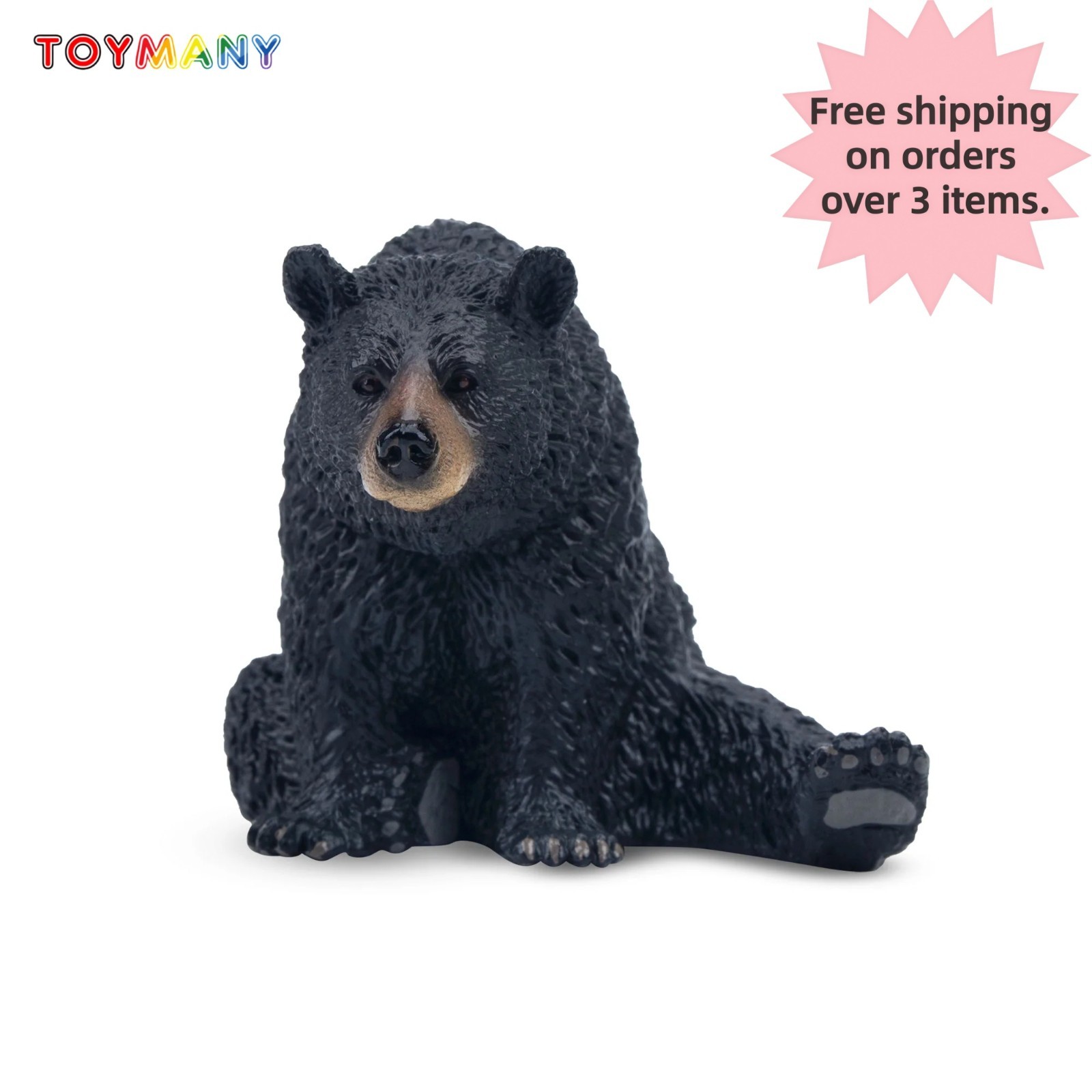 Toymany Black Bear Wildlife Animal Model Toymany Black Bear Wildlife Animal Model