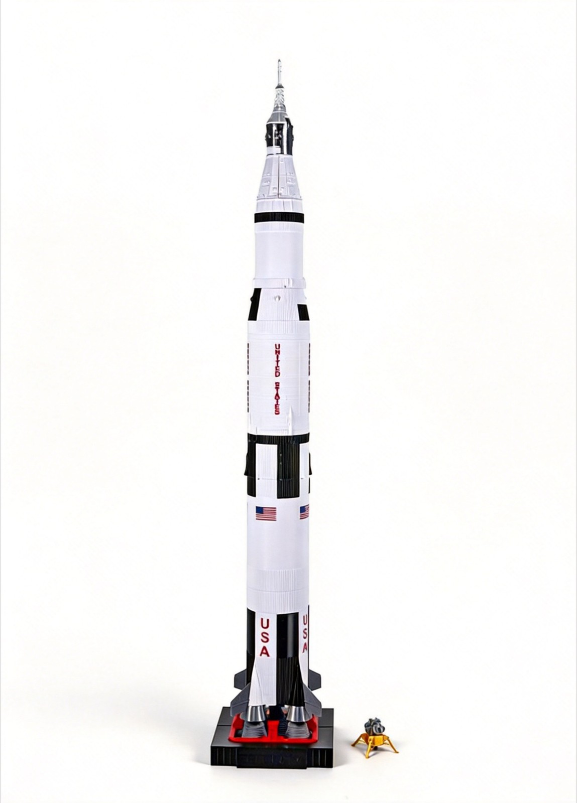 1/144 US NASA Saturn V Rocket Big 3D Model Finished Product Completed Painted