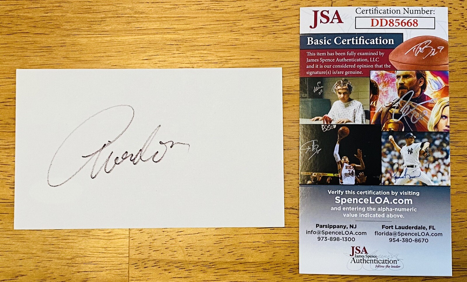 Richard Avedon Signed Autographed 3x5 Card JSA Certified Photographer