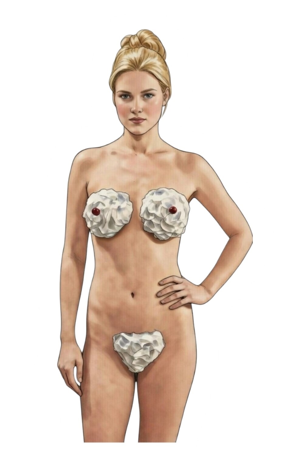 Ali Larter Varsity Blues Whipped Cream Bikini Anime Water Resistant Sticker