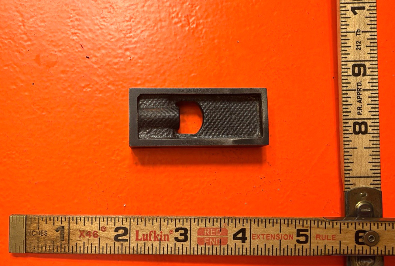 Pat May 6 1879 Oct 19 1880 S Starrett Steel Rule Level Holder Attachment