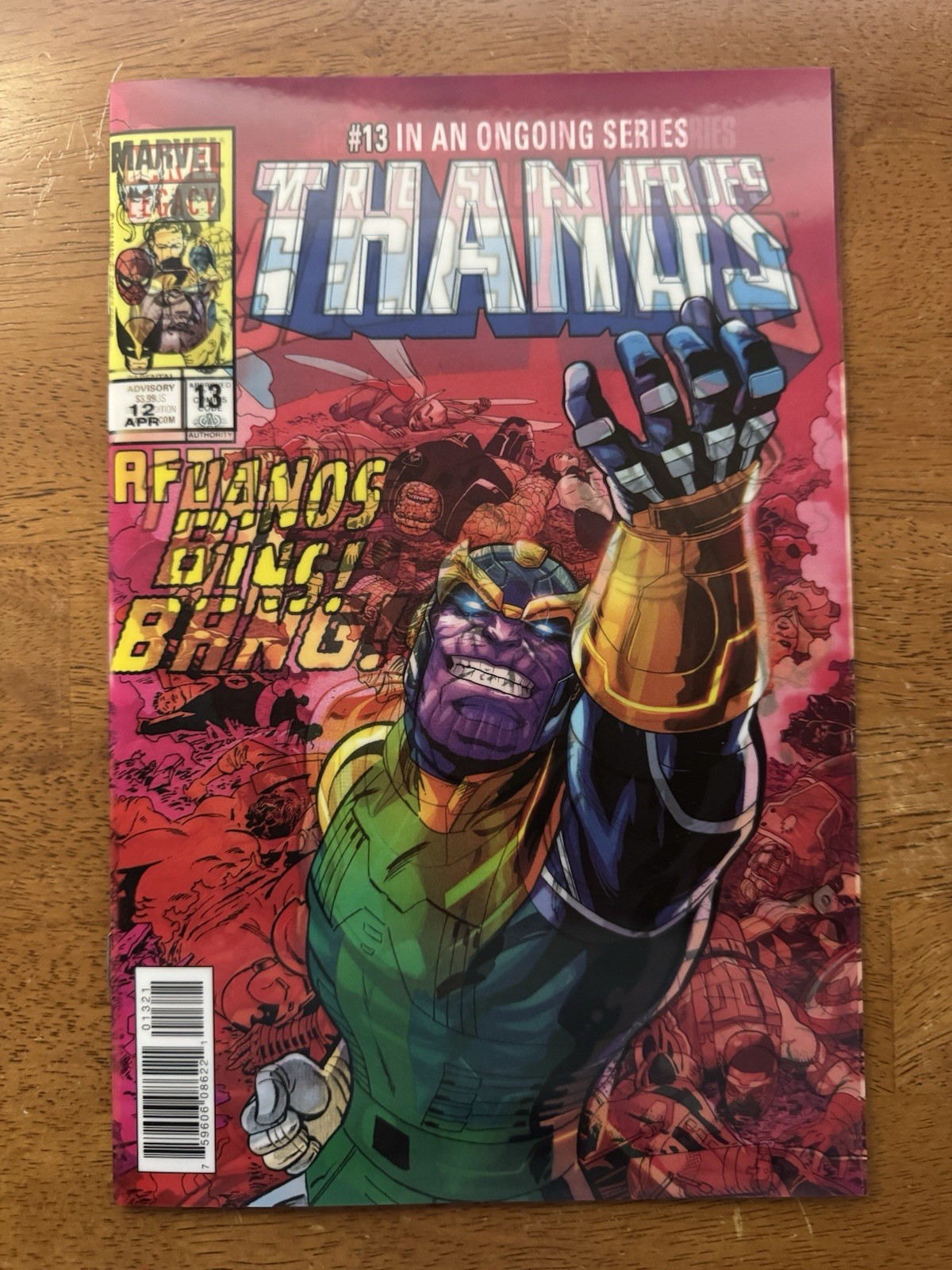 Marvel Thanos #13 2018 Lenticular Variant Thanos Wins NM 1st Cosmic Ghost rider