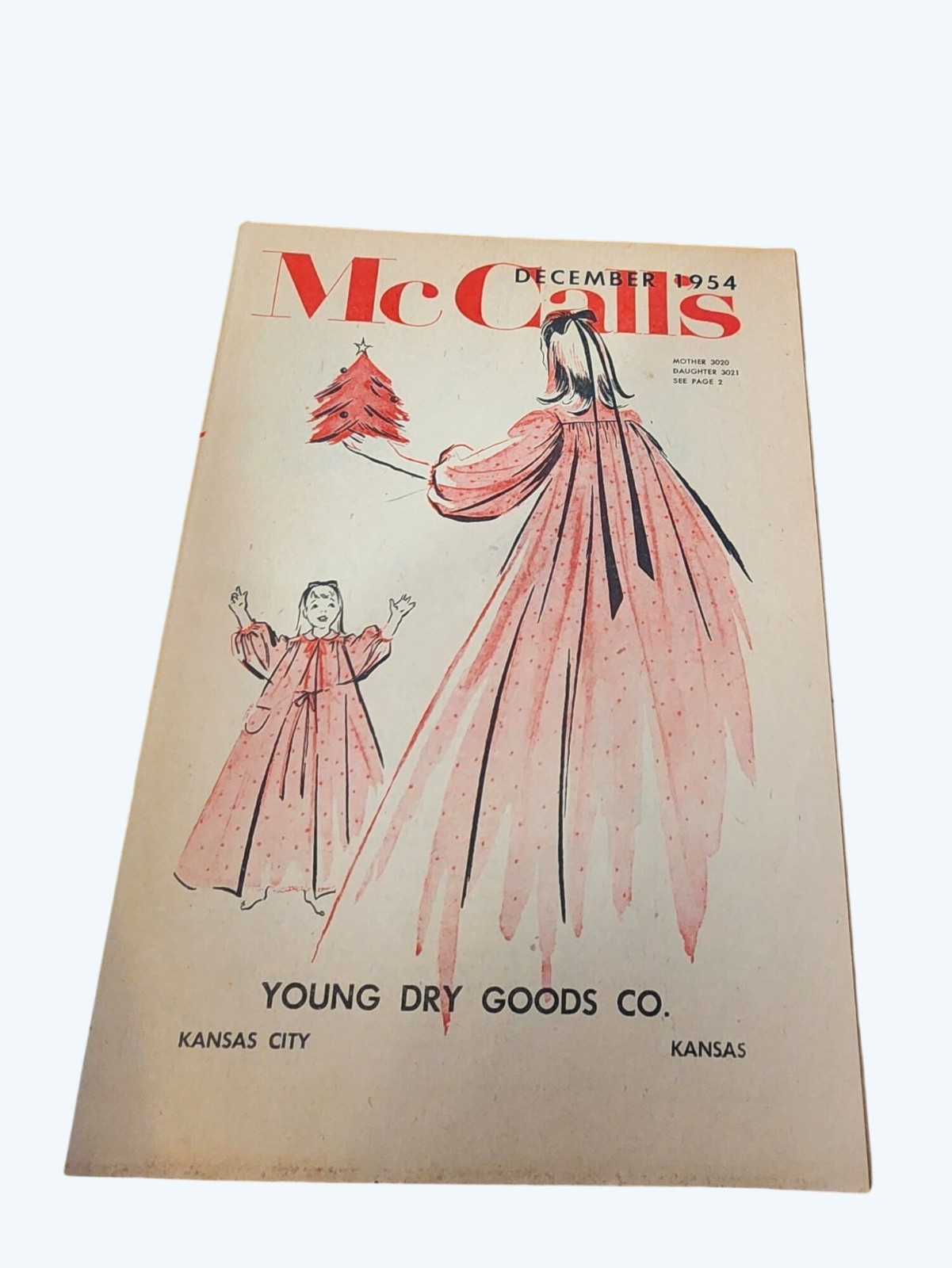 McCalls December 1954 Vtg Sewing Patterns Catalog Young Dry Goods Kansas City