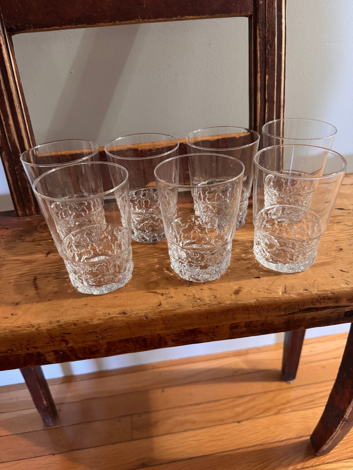 Set of 7 Iittala Kimara Tumbler Glasses by Timo Sarpaneva, Finland, c. 1970s Set of 7 Iittala Kimara Tumbler Glasses by Timo Sarpaneva, Finland, c. 1970s
