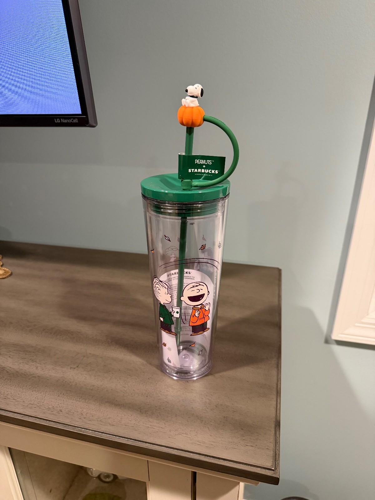 ✅ *SHIPS ASAP* Starbucks / Peanuts Tumbler Green Plastic 100% AUTHENTIC ✅