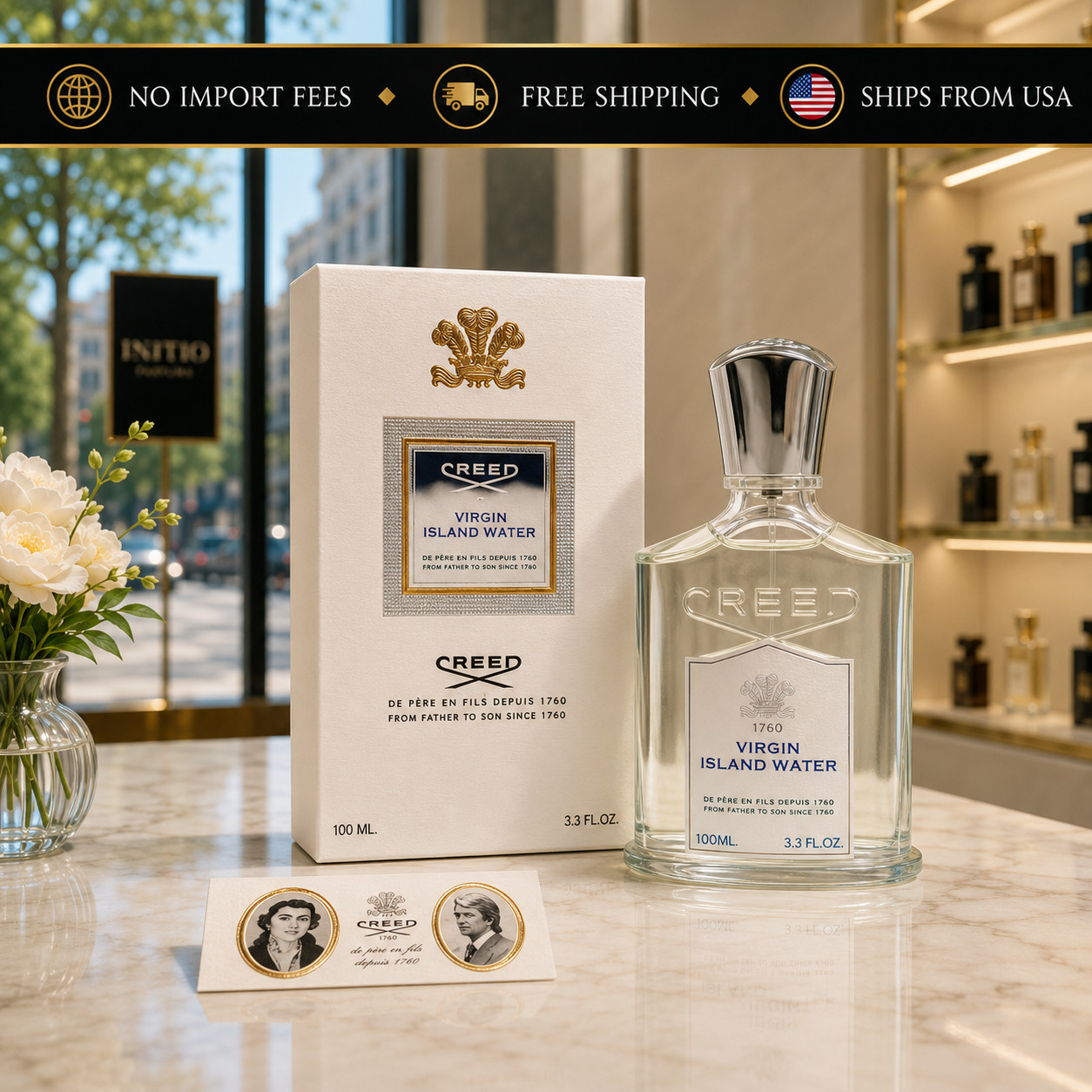 creed virgin island water Eau de Parfum for men 100 ml New in Box TESTER