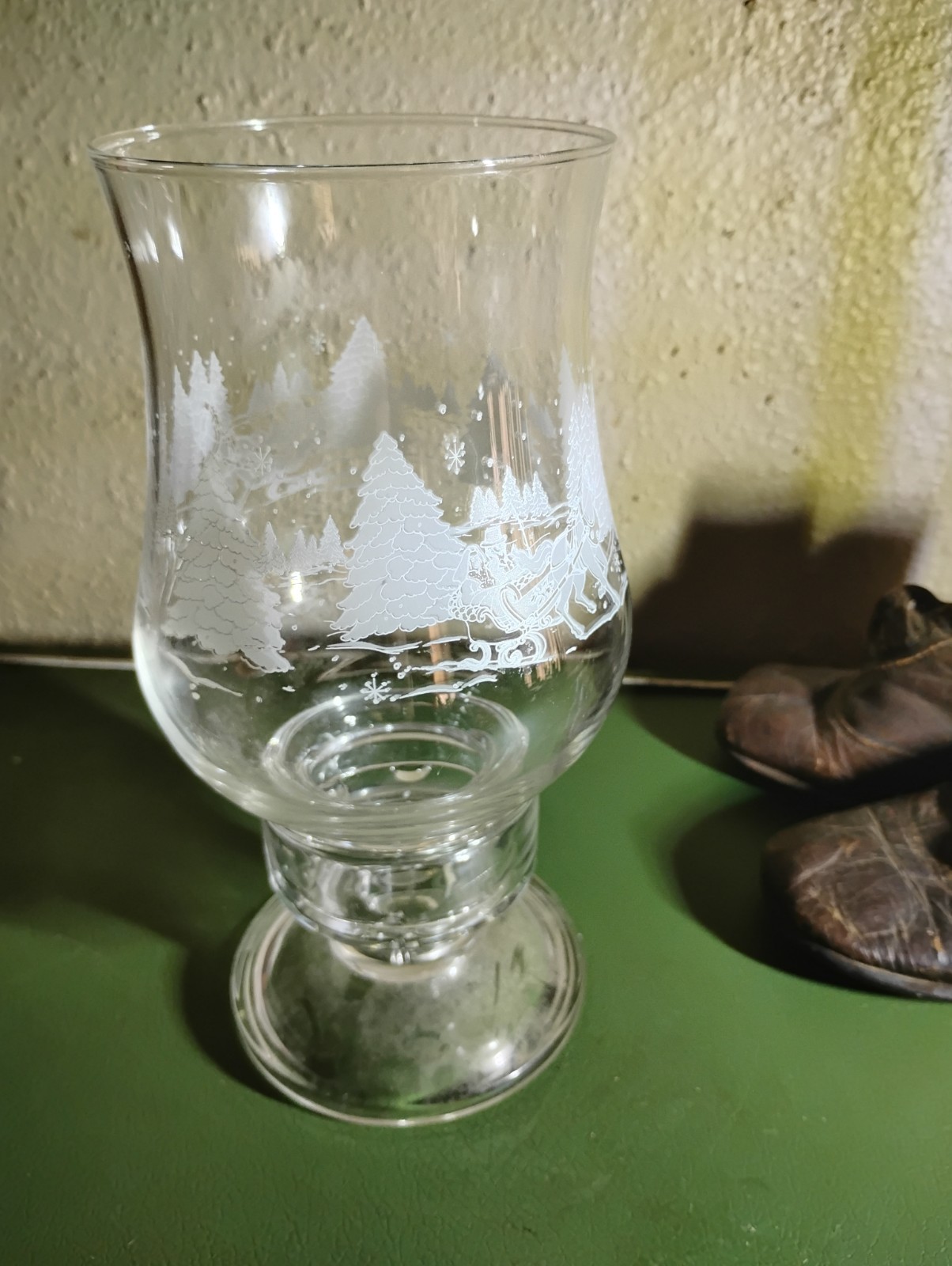 1996 French Luminarc Etched Glass \