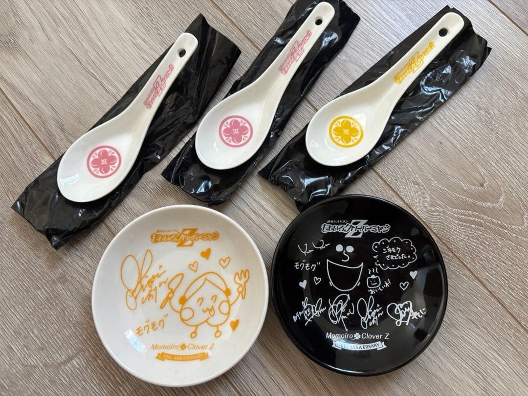 Momoiro Clover Z Bamiyan Collaboration Small Plate & Spoon Set 10th Anniversary