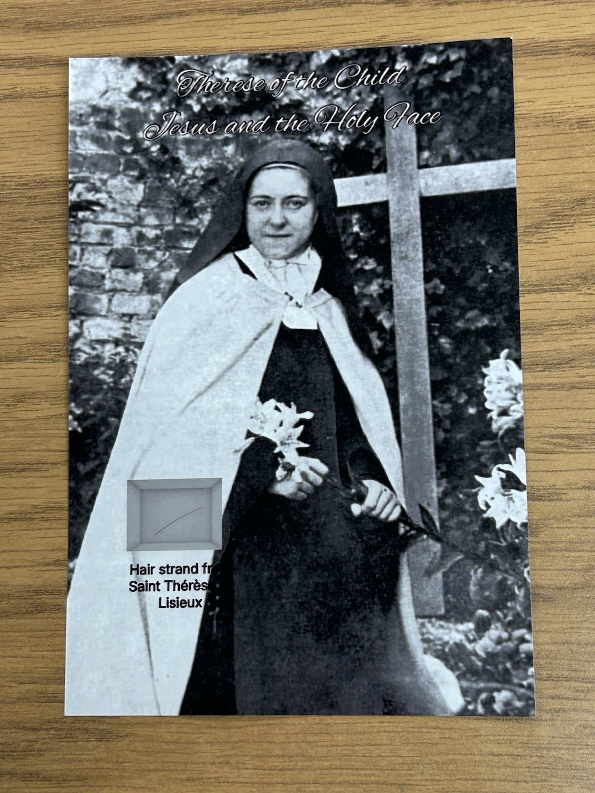 Saint Therese Of Lisieux Of The Child Jesus Holy Hair Strand Relic Catholic