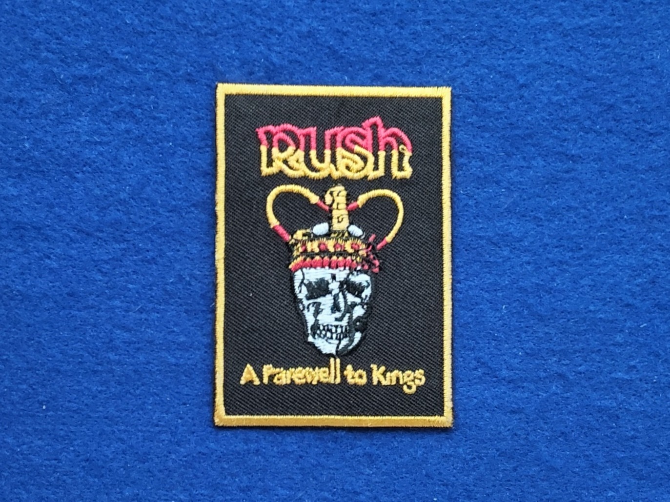 Rush Patch Sew or Iron On Embroidered Badge (d)