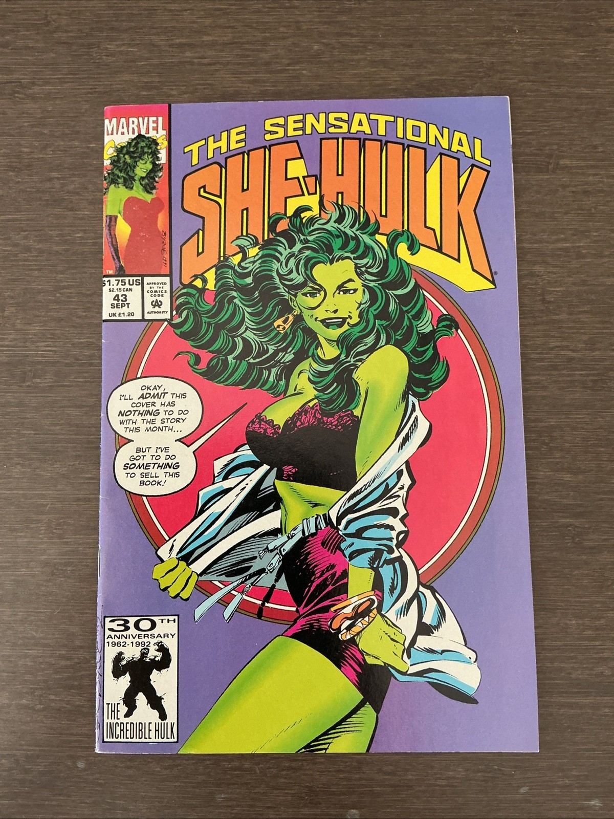 The Sensational She-Hulk #43 1992 Marvel Comics Comic Book The Sensational She-Hulk #43 1992 Marvel Comics Comic Book