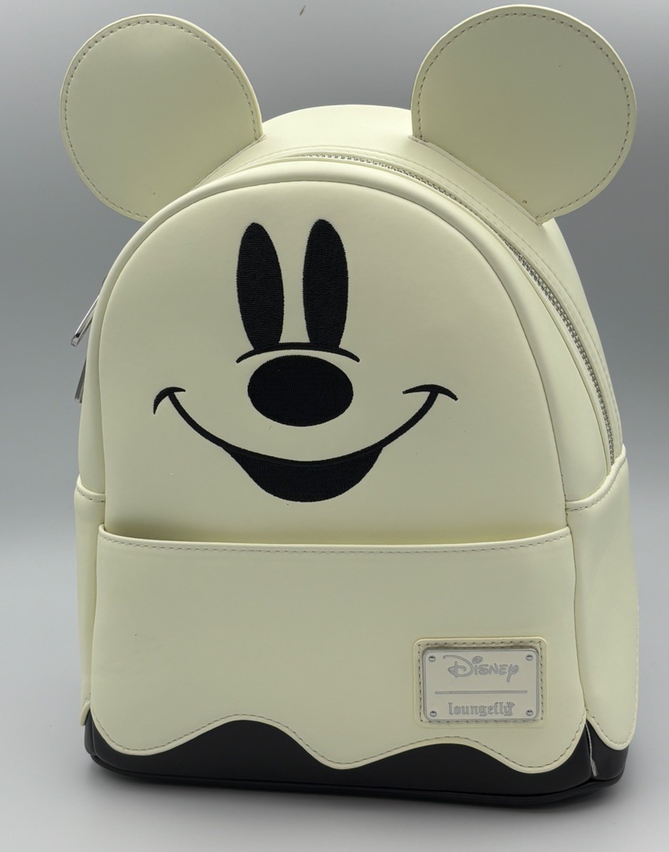 Loungefly Disney Mickey Mouse Ghost Cosplay Mini Backpack WDBK1257 GID NWT