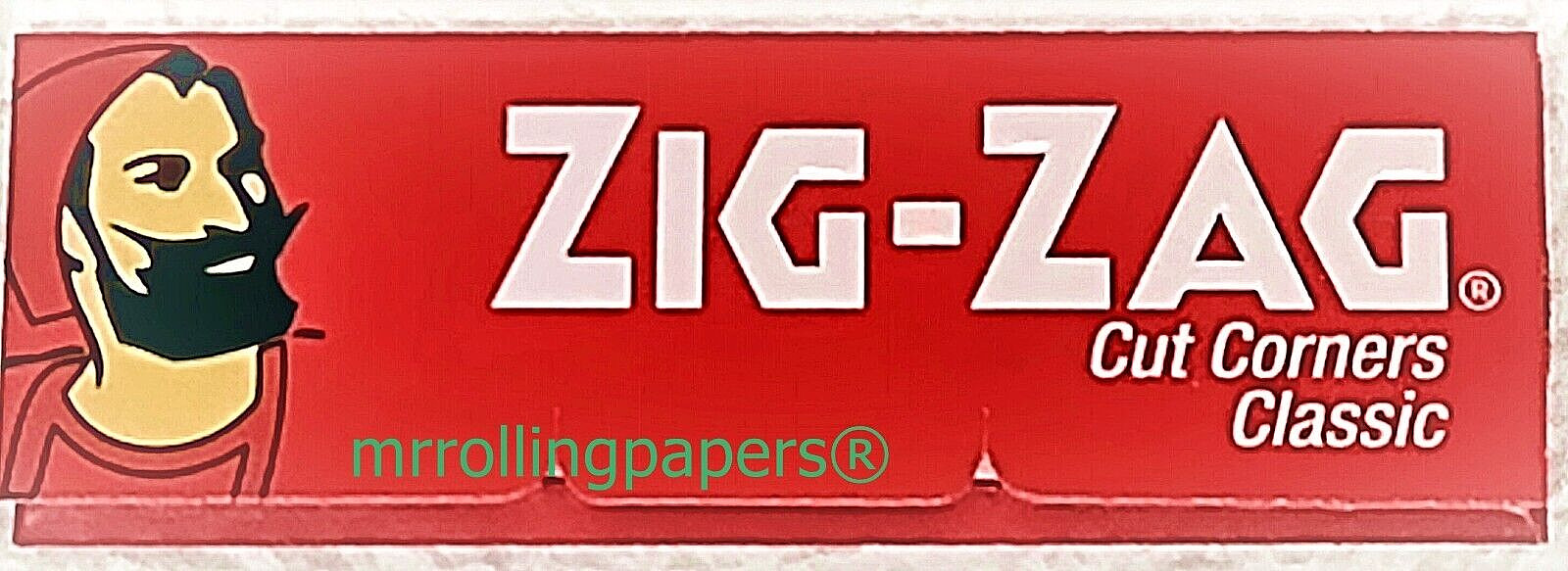 Zig Zag Rolling Papers Classic Red Cut Corners 60 Lvs/PK *Discounts*USA SHIPPED*