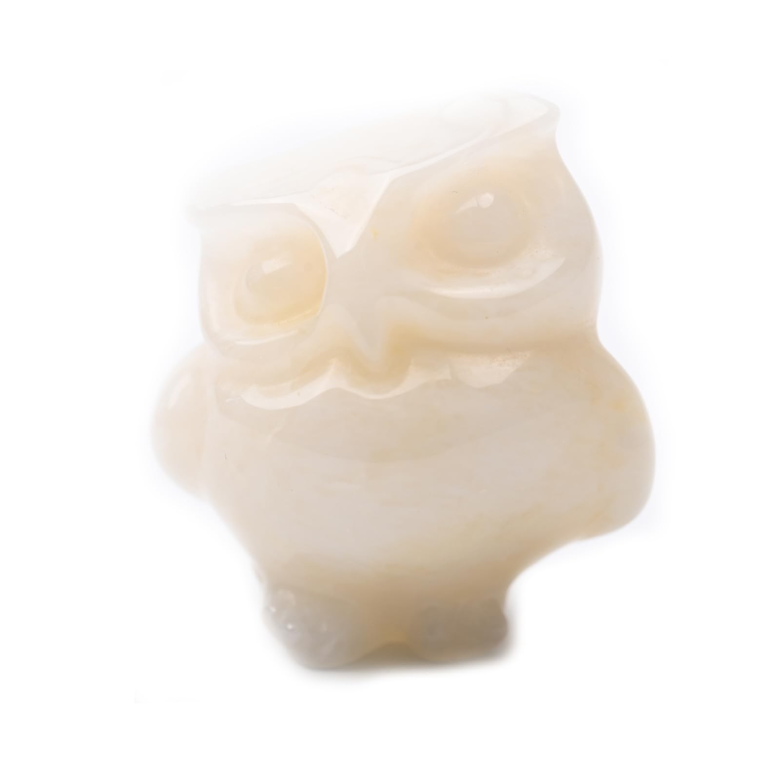WHAL&YUNE Owl Statue 2 Inches, Hand Crafted Healing Crystal Owls Figurine for...