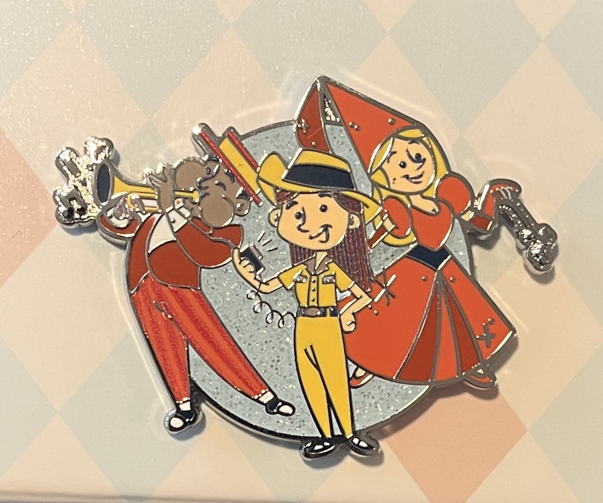 Disneyland 70th Anniversary Vault Cast Members Glittery Pin LE 600