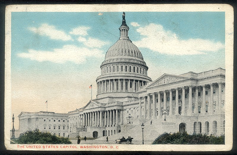 Vintage 1916 THE UNITED STATES CAPITOL Building Postcard, Washington, D.C. Vintage 1916 THE UNITED STATES CAPITOL Building Postcard, Washington, D.C.