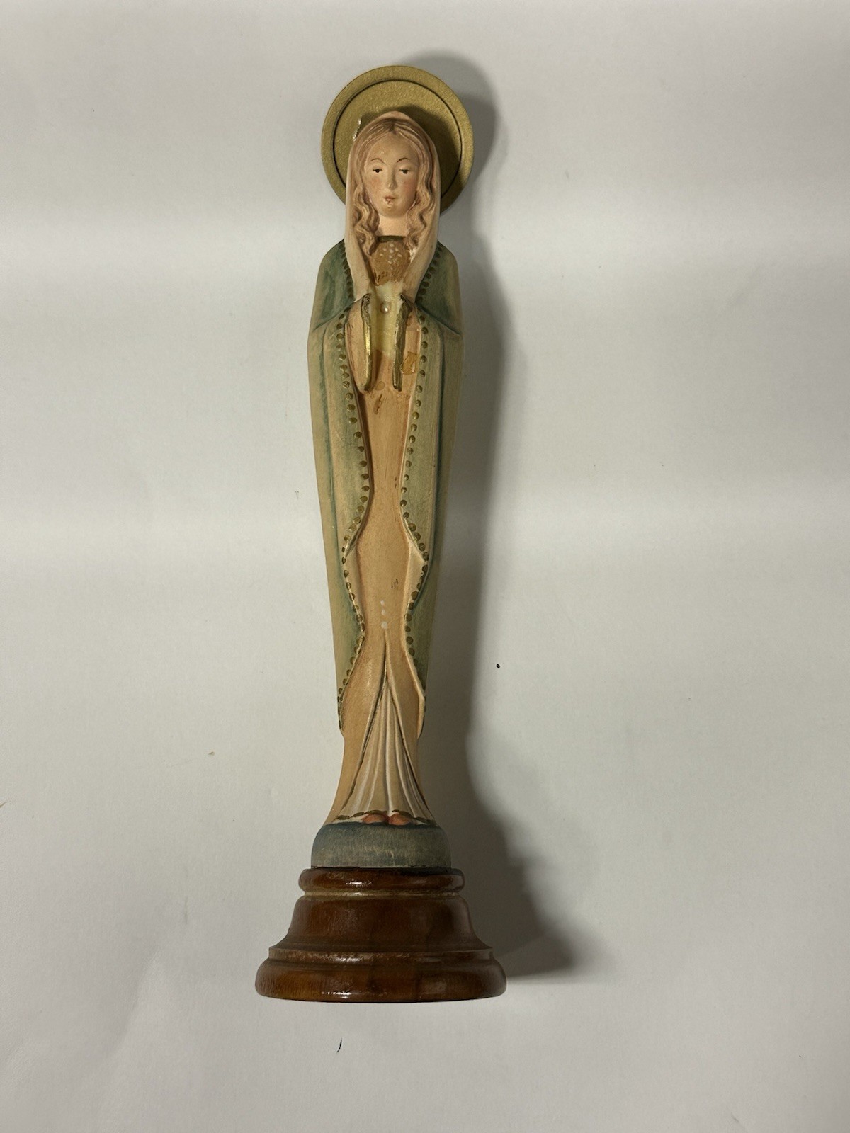ANRI Carved Madonna / Virgin Mary /  Our Lady Of Grace, Wood, 7”