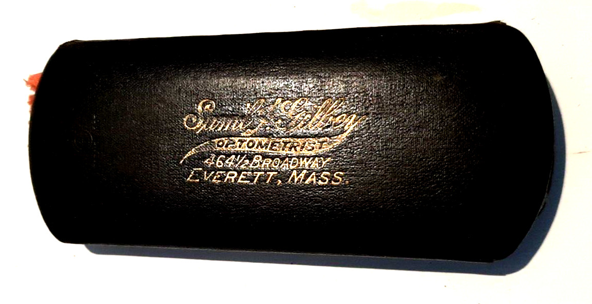 Vintage Sam'l J Gibley Optometrist Everett Mass Eyeglasses case