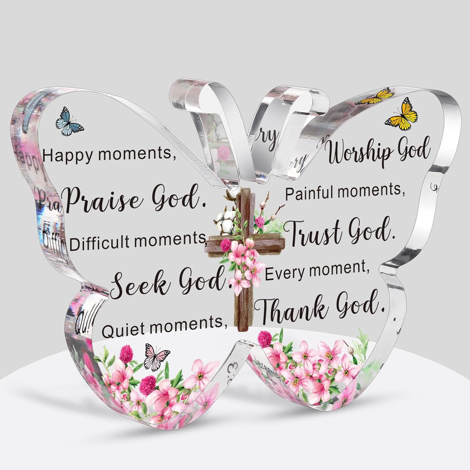Barydat Acrylic Christian Gifts Bible Verses Religious Gifts for Women Men Inspi