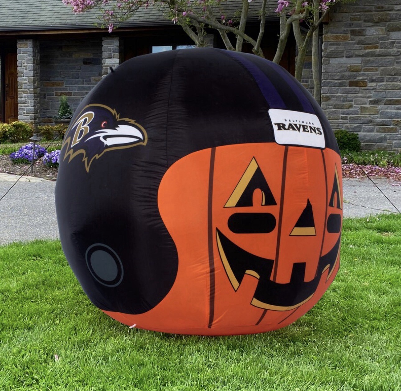 NFL Team Baltimore Ravens 4 Foot Inflatable Jack O'helmet By Sporticulture NIB