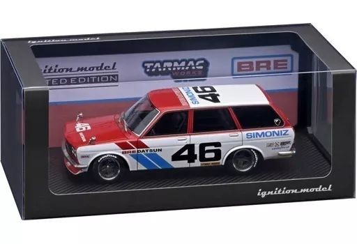Tarmac Works 1/18 Datsun Bluebird 510 Wagon Red White Model Car IG3063