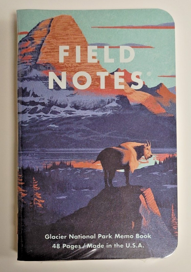 Brand New Sealed Field Notes: National Parks Series F - 3 Memo Pak 
