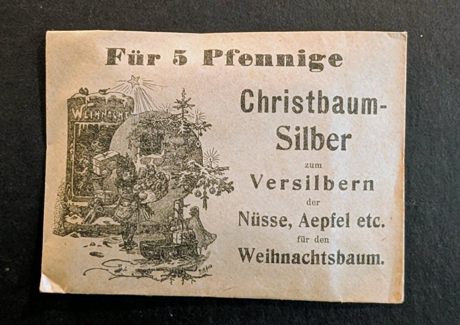 Antique 1900s German Christmas 5 Pfennige 