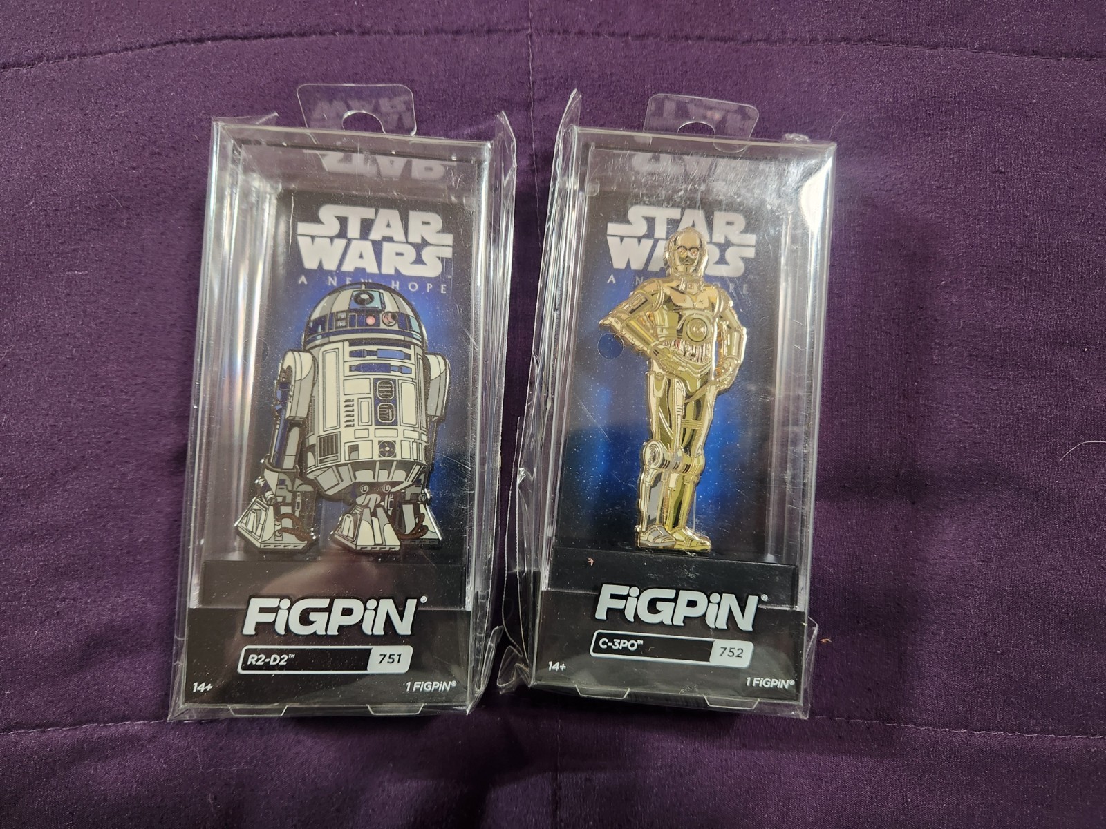 Star Wars FigPin Set – R2-D2 #751 & C-3PO #752 – Brand New, Unopened, Unscanned 