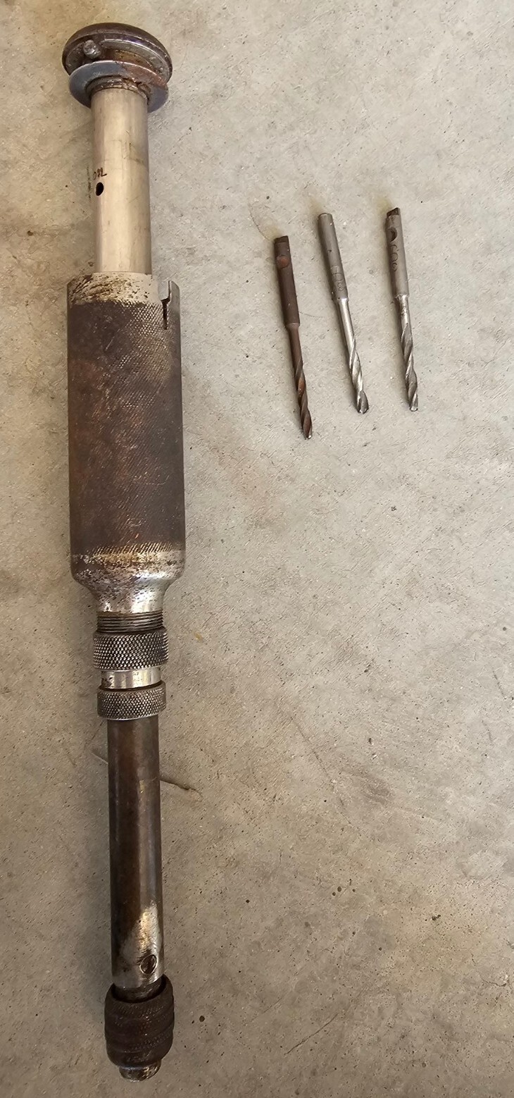 Vintage Stanley Yankee No 41 Push Hand Drill with Bits USA