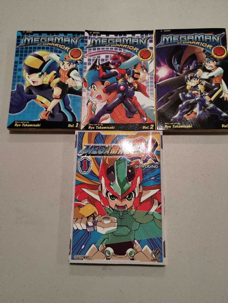Megaman NT Warrior Manga Volumes 1 2 3 & Shin Ogino Set Udon Comics