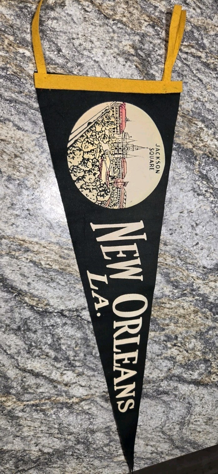 VINTAGE - New Orleans, LA., Jackson Square - Pennant/Banner (26in.) 