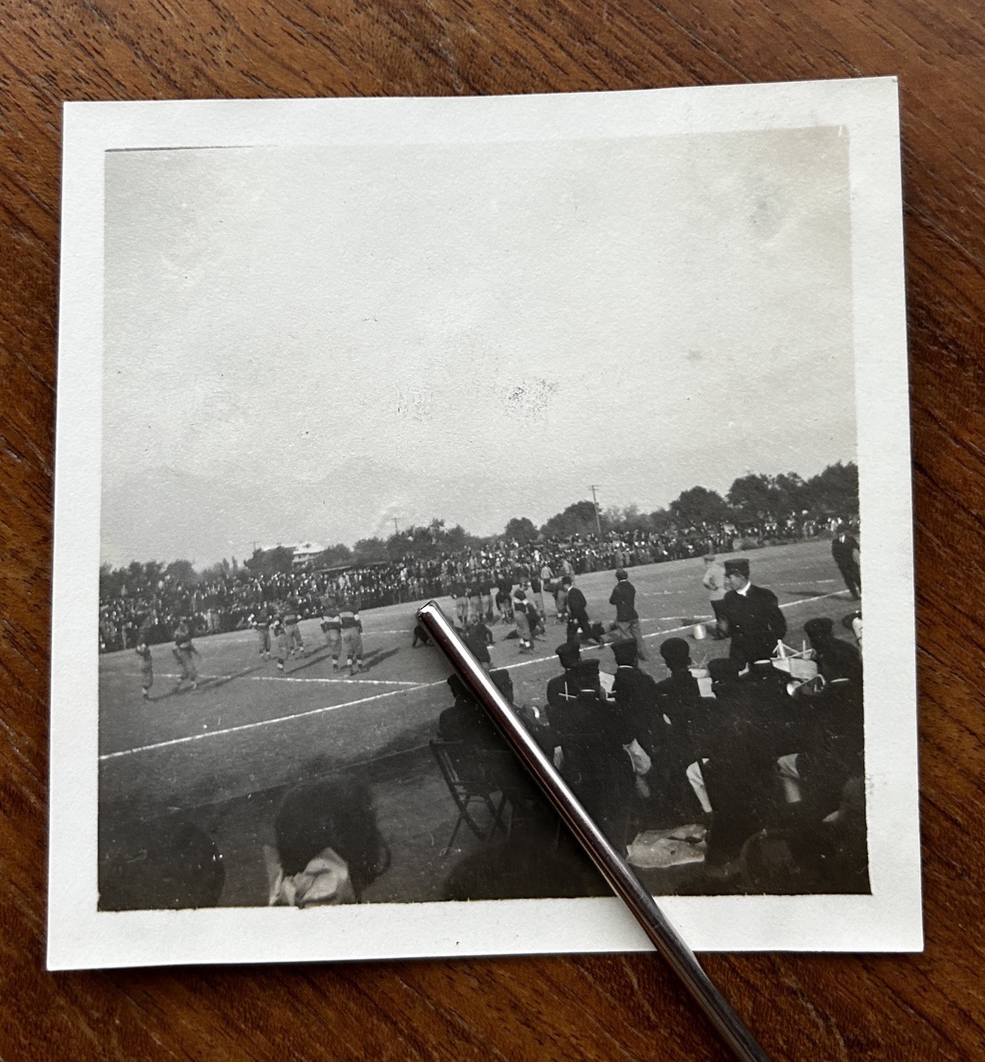 Antique 1914 Pomona College Football Game Claremont Calif Original Vtg Photo