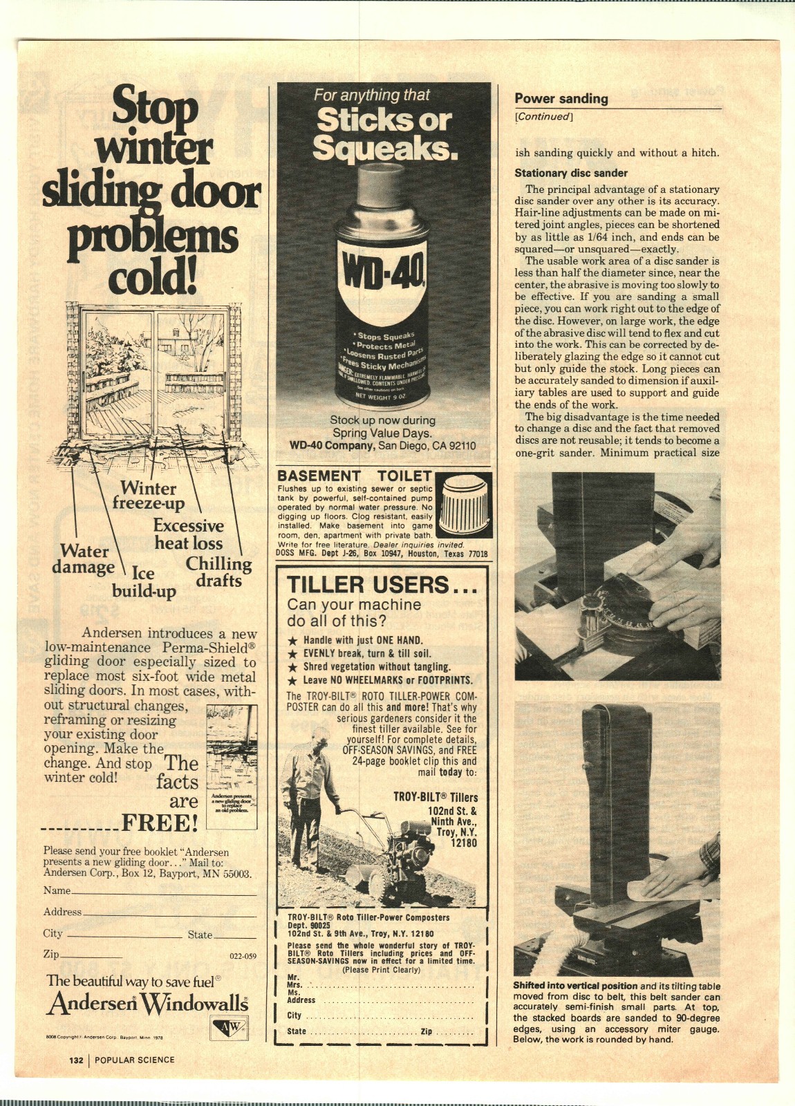 1979 WD-40, Troy Bilt Tillers, Sentry Hardware, Lube Wagon Vintage Print Ads