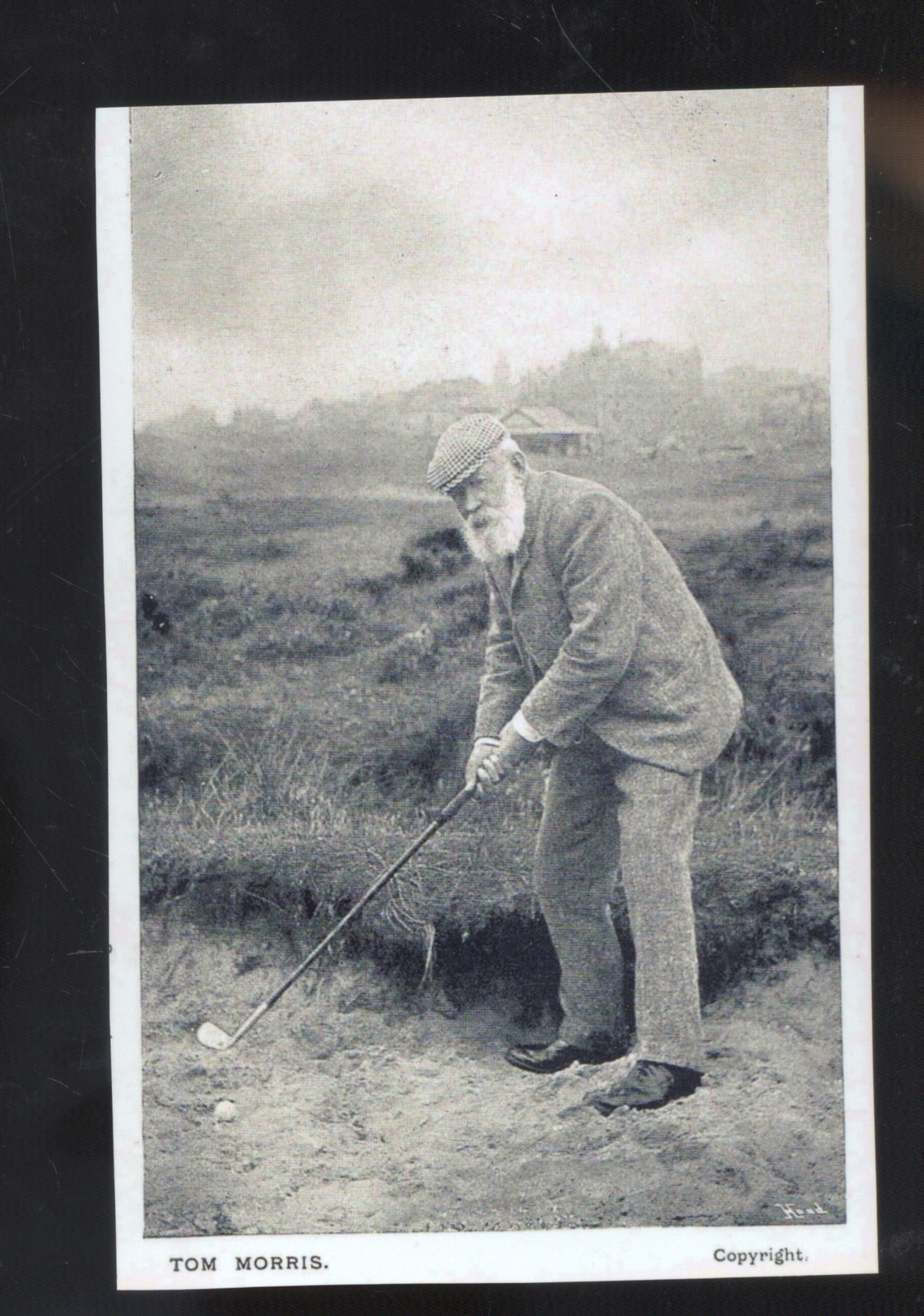 OLD TOM MORRIS GOLFER GOLFING SCOTLAND GOLF SPORTS POSTCARD COPY