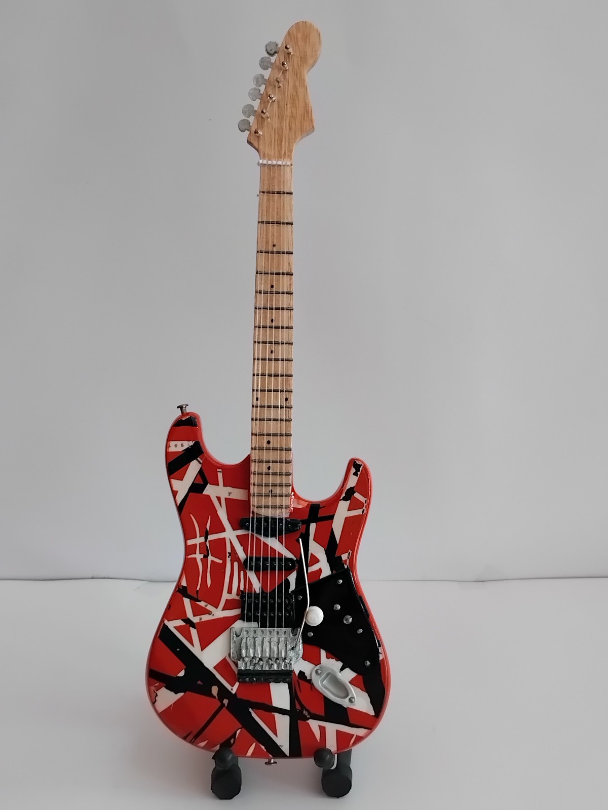 Miniature Electric Guitar Red Miniature Replica for Display Only