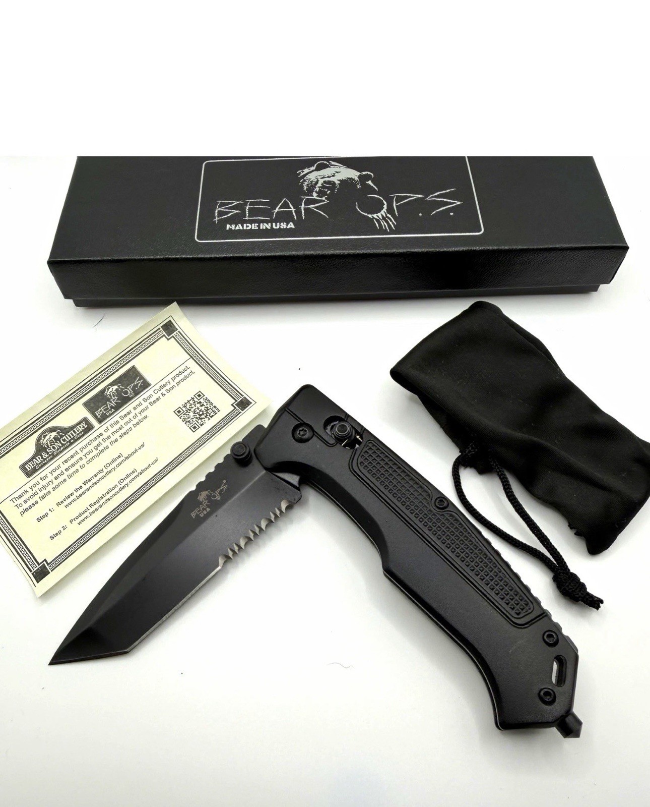 New In Box Bear Ops 14c28n MC-560-AIBK-BSR assisted opening