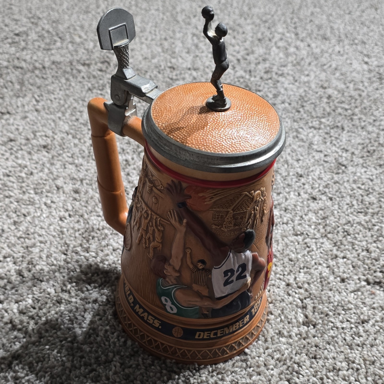Avon A Century of Basketball Stein Breweriana Collectible Springfield Mass