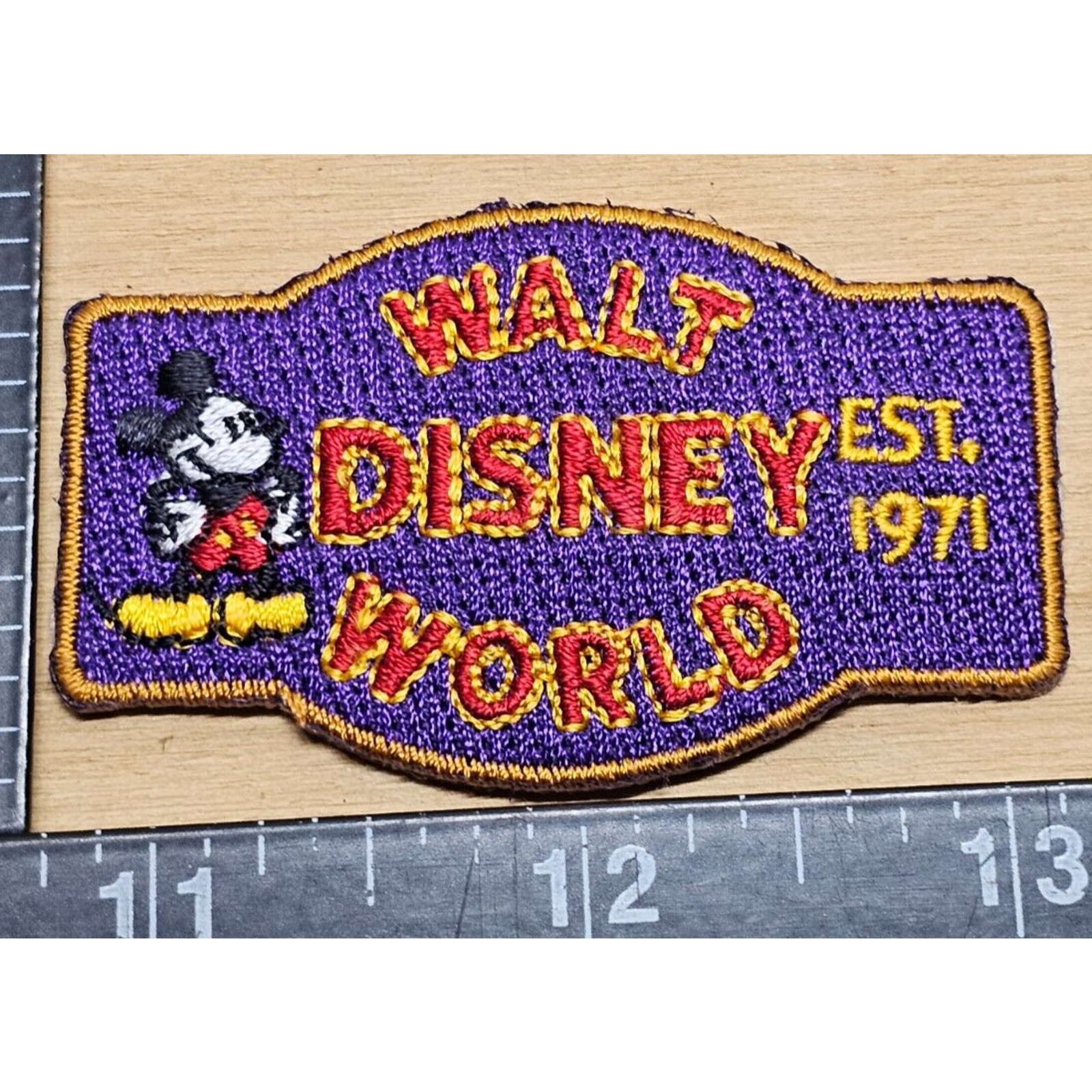 Walt Disney World - Mickey Mouse Souvenir Embroidered Patch - Employee Artifact