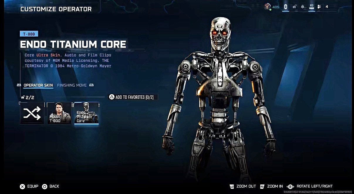Call of Duty: Modern Warfare III Season 3 T-800 Operator Skin Weapon Camo