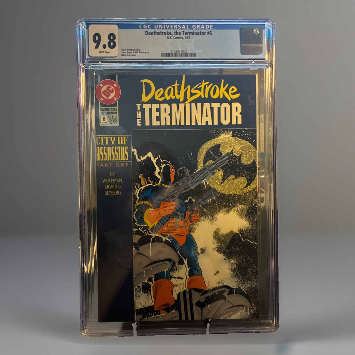 CGC Grade 9.8 White Pages Deathstroke Terminator Number Six Part 1 CGC Grade 9.8 White Pages Deathstroke Terminator Number Six Part 1