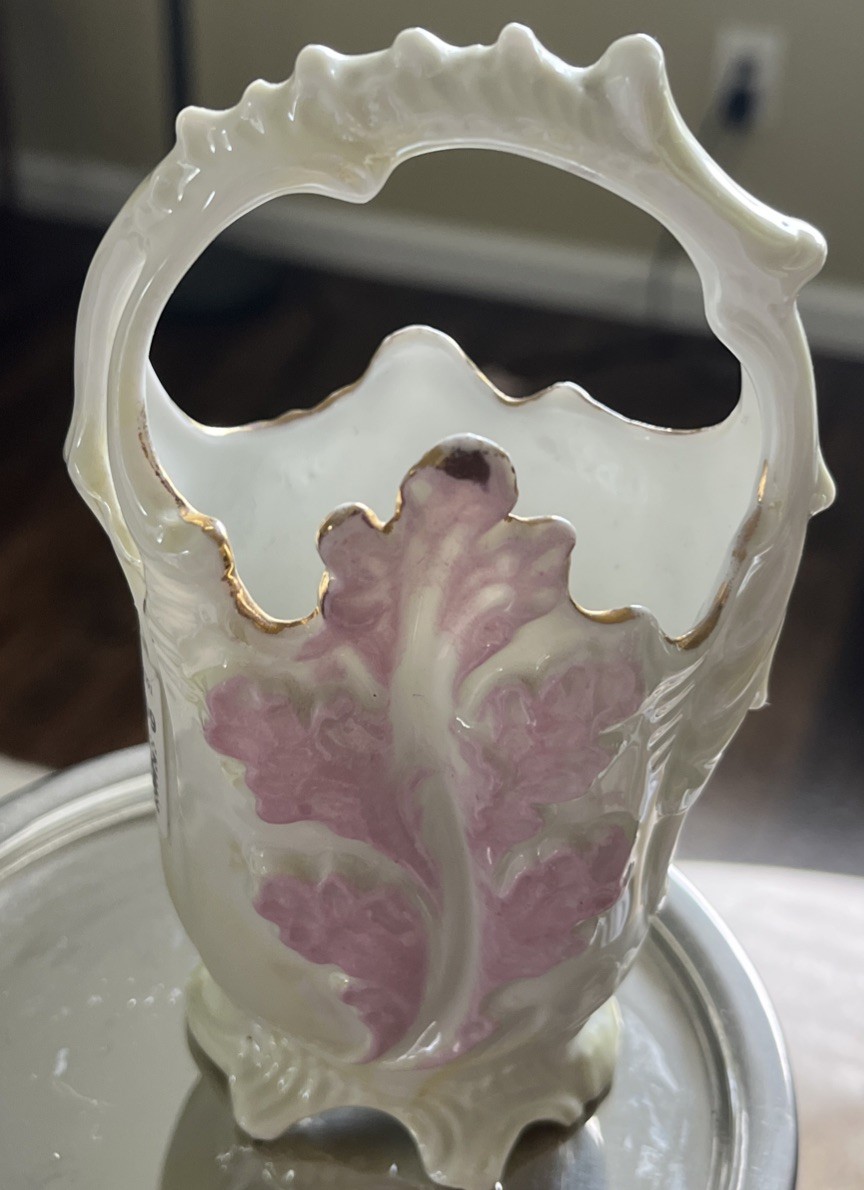 ANTIQUE PORCELAIN Basket MADE IN GERMANY