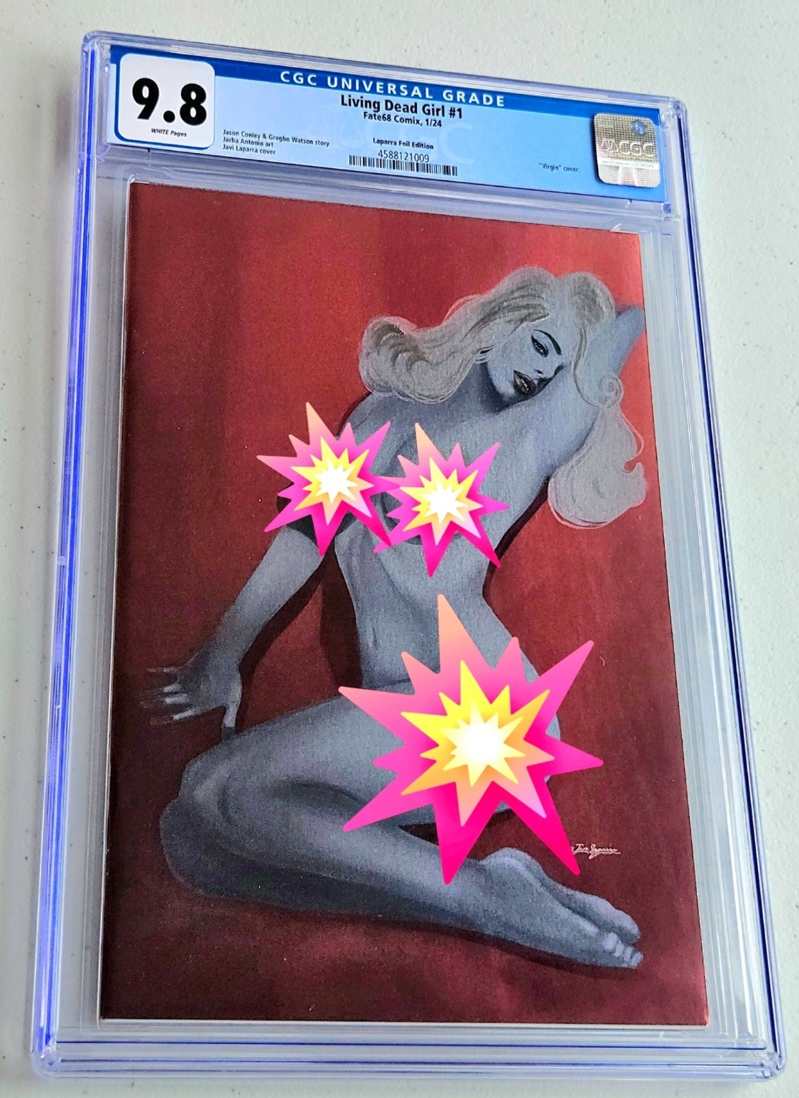 Living Dead Girl #1 Kickstarter 💎Marilyn Monroe💎 Foil Virgin Laparra CGC 9.8